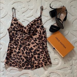 🖤 LEOPARD SLOUCH NECK TANK 🐆